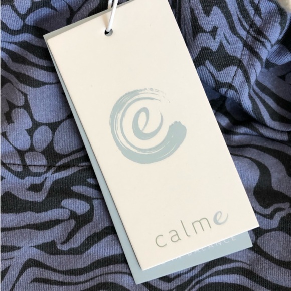 Calme By Johnny Was High Rise Updated Jogger Blue Size XS - Picture 8 of 9